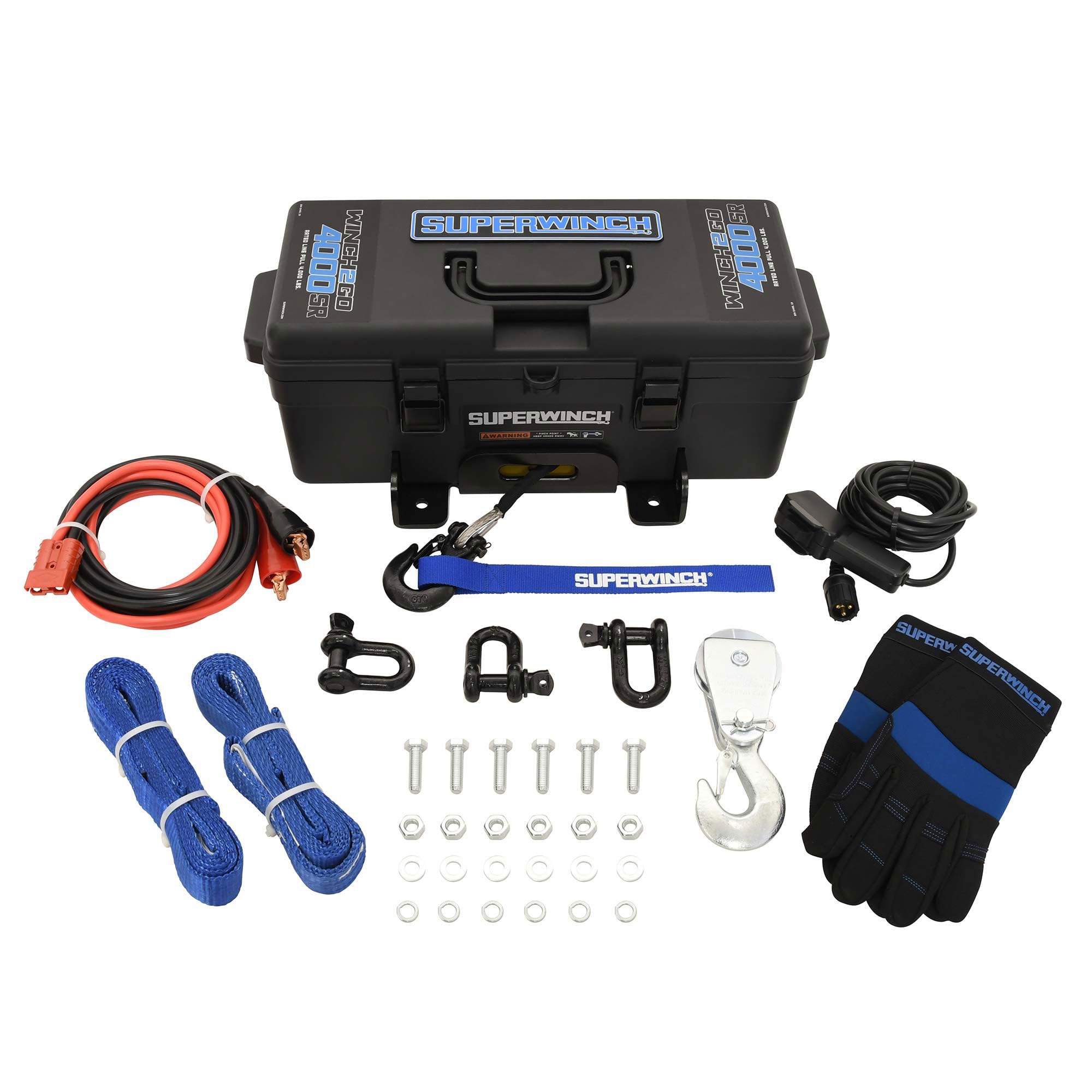 Superwinch 1140232 Winch 2 Go 12V 4000SR Portable Winch System